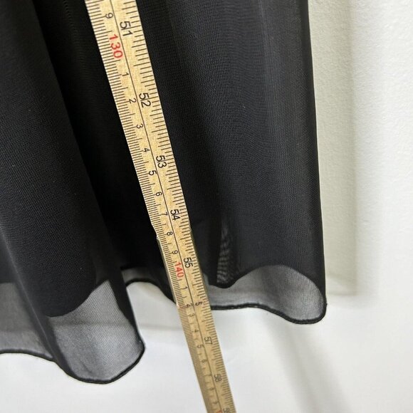 Alex Evenings Black Maxi Dress Womens Size 14W Formal Wedding - Picture 7 of 11